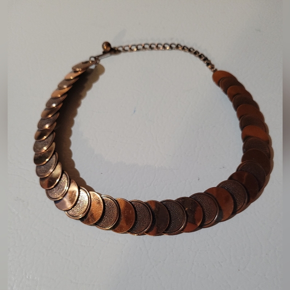 Vintage copper choker necklace - Picture 3 of 5